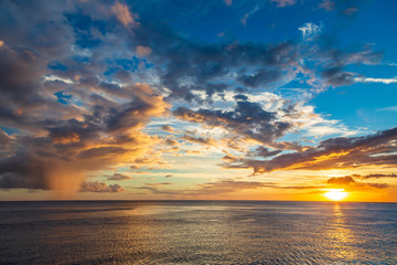 Roseau Sunset, Dominica, Caribbean