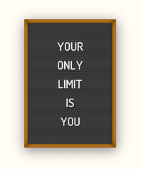 Motivation letterboard quote