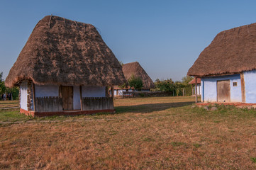 Fototapeta na wymiar Old Roman houses in the village