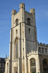 Fototapeta na wymiar Eglise St Mary the Great à Cambridge, Angleterre