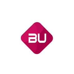 Initial Letter BU Logo Template Design