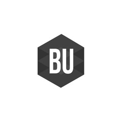 Initial Letter BU Logo Template Design
