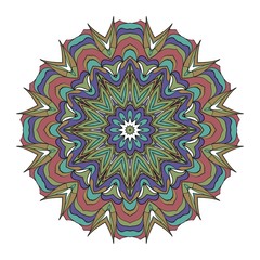 Decorative Cicle Vector Shapes. Floral mandala. Vector illustration