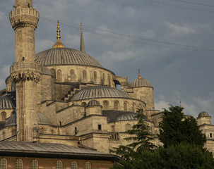 Fototapeta na wymiar Beautiful Stabul mosque early in the morning