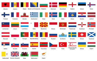 All National Flags Of Europe © GreenOptix