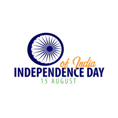 Independence Day of India. 15th August. Vector illustration.