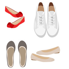 vector, women shoes