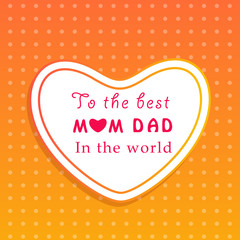 Illustration of background for Parents Day