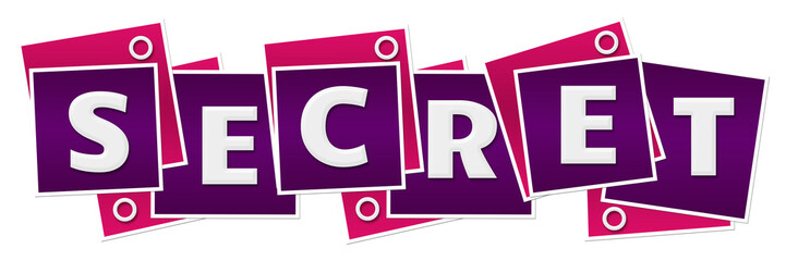 Secret Purple Pink Blocks Rings 