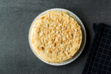 Whole Swedish Almond Cake with White Chocolate.