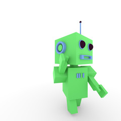 cartoon robot