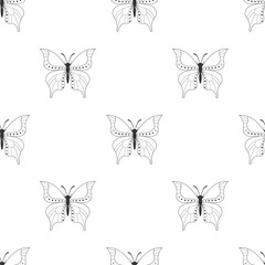 Seamless pattern with butterflies