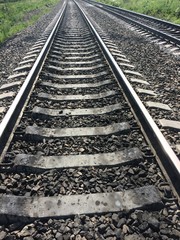 Fototapeta premium Sunny day railway