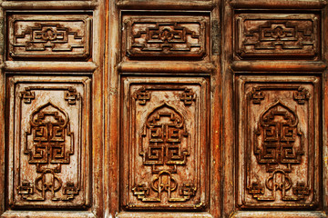 Detail of old Chinese door