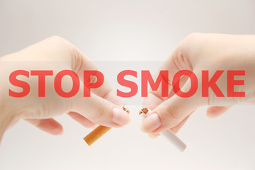 No smoking. Stop smoke