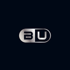 Initial Letter BU Logo Template Design