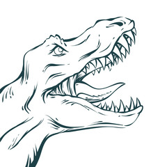 rawring dinosaur portrait © S E P A R I S A