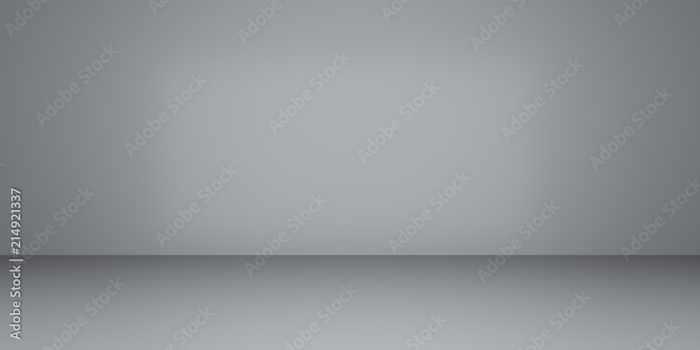 Aufkleber Abstract of empty room space ,Perspective of minimal design architecture.3d render	