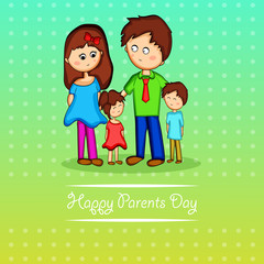 Illustration of background for Parents Day