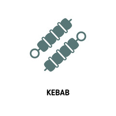 Kebab creative icon. Simple element illustration. Kebab concept symbol design from camping collection. Can be used for web, mobile and print. web design, apps, software, print.