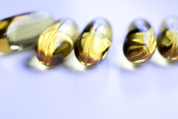Cod fish liver oil capsules