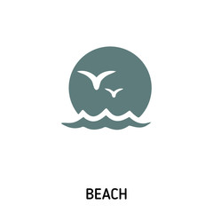 Beach creative icon. Simple element illustration. Beach concept symbol design from beach icon collection. Can be used for web, mobile and print. web design, apps, software, print.