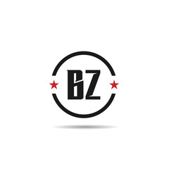 Initial Letter BZ Logo Template Design