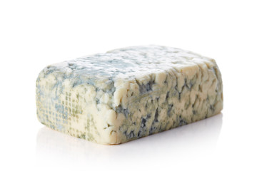 Blue cheese isolated on white