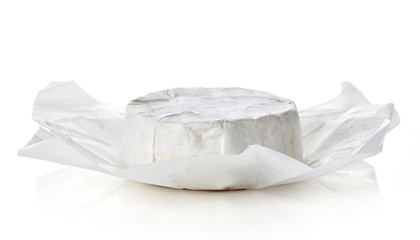 Camembert cheese isolated on white © bigacis