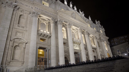 Church in Vatican City Rome, beautiful Italian Renaissance architecture, tourism