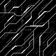 Vector Seamless Pattern Background. Futuristic Hi-Tech Design  © CreativeCore