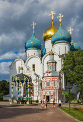 Fototapeta na wymiar Famous Holy Trinity-St. Sergius Lavra, Sergiev Posad, Russia