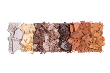 eyeshadow isolated on white background.