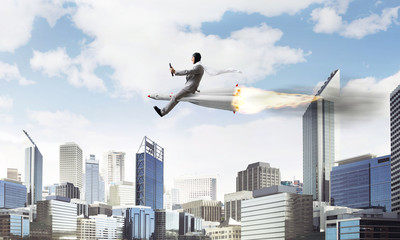 Business success and targets achievement concept.