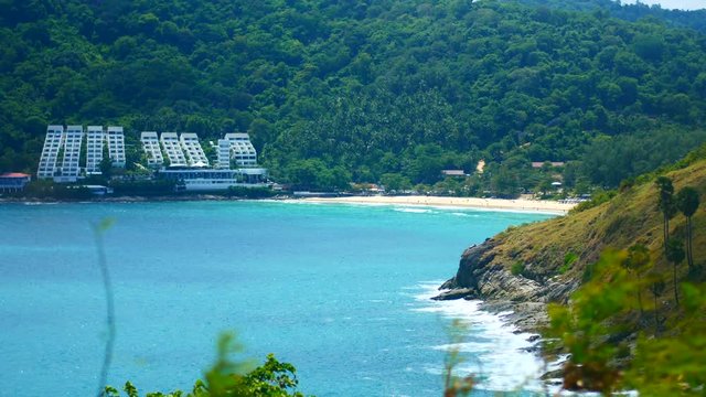 View Of Beach. Nai harn Beach At Phuket, Thailand On July 20, 2018