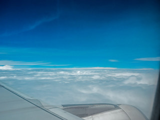 Fototapeta na wymiar Cloud at 32,000 feets.