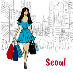 woman in Seoul