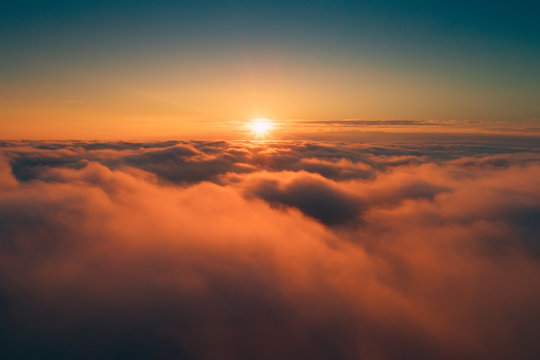 Orange Clouds In The Morning