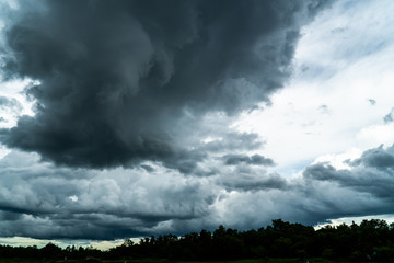 Obraz premium Storm clouds with the rain