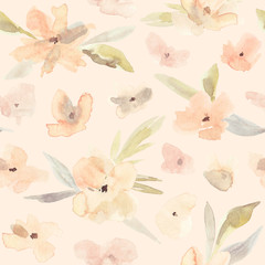 Flower seamless pattern.