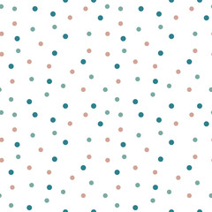 Seamless Background with polka dot pattern.Retro vector background or pattern.Can be used for wallpaper,fabric, web page background, surface textures.