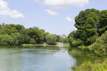 Fototapeta na wymiar View of Lower lake of Kaliningrad