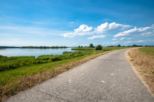 Concrete Cycle Path Or Footpath