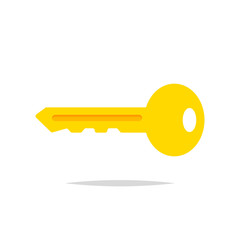 Key icon vector isolated