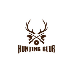 Hunting logo design template