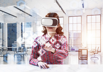 Conceptual image of virtual reality technology