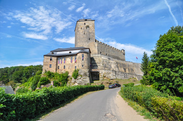 Fototapeta na wymiar View of historically castle Kost - Czech Republic