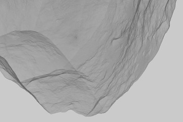 under the microscope, the structure of the rock