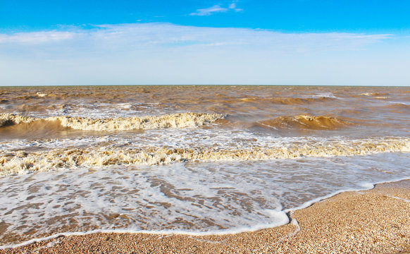 Fototapeta Seascape on background sky
