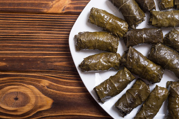 Dolma from grape of vines